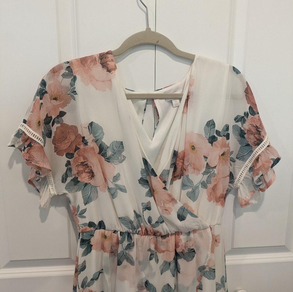 Floral High Low Dress